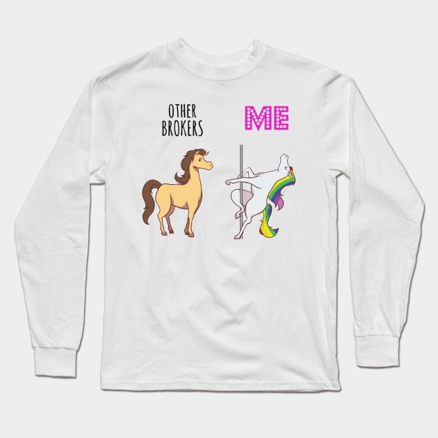 Other broker Unicorn Long Sleeve T-Shirt by IndigoPine